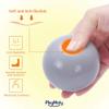 PlayMaty Colorful Ball Pit Balls - 100 Pieces Phthalate Free BPA Free Plastic Ocean Balls Crush Proof Stress Balls for Kids Playhouse (Light Blue/Light Gray/Clear) view 4