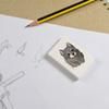Azeeda 2 x 45mm 'Grey Wolf Head' Erasers/Rubbers (ER00025188) view 2