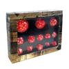 Bescon Complete Polyhedral Dice Set 13pcs D3-D100, 100 Sides Dice Set Opaque Red view 1