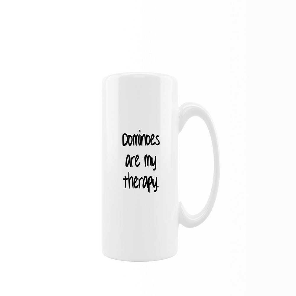 Ceramic Coffee Mug - Dominoes Are My Therapy