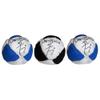 DIRTBAG Classic Footbag 3 Pack, Handmade, Pro-Grade Durability, Original Design, Machine Washable - White/Blue/Black Combo view 1