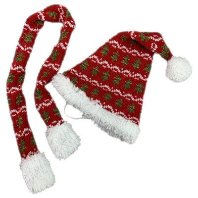 BYO-BFF Stuffed Animals Plush Toy Outfit (Headwear) Festive Knit Hat & Scarf Combo 8