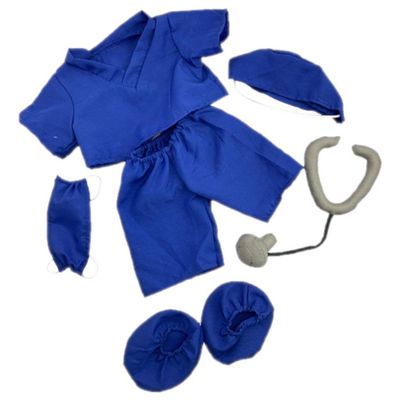 BYO-BFF Stuffed Animals Plush Toy Outfit Dark Blue Scrubs Outfit 16