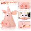 Amosfun Hat, 5pcs Kids Birthday Party Hats Zodiac Ox Cow Cone Hats Farm Animals DIY Photo Props for Children Toddlers Holiday Birthday Baby Shower Party Supplies Favors view 3