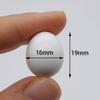 FOIBURELY 8 Pcs Solid Parrot Plastic Eggs Hatching Eggs ParrotletBudgie ParakeetDiamond Dove Trick The Birds to Stop Laying Eggs, Fake Eggs19mm*16mm view 2