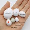 FOIBURELY 8 Pcs Solid Parrot Plastic Eggs Hatching Eggs ParrotletBudgie ParakeetDiamond Dove Trick The Birds to Stop Laying Eggs, Fake Eggs19mm*16mm view 4