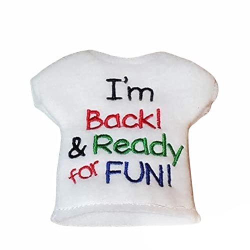 Bow Wow Pet Wear I'm Back elf Shirt, Christmas Doll Shirt, Ready for Fun Elf Shirt, Christmas Props