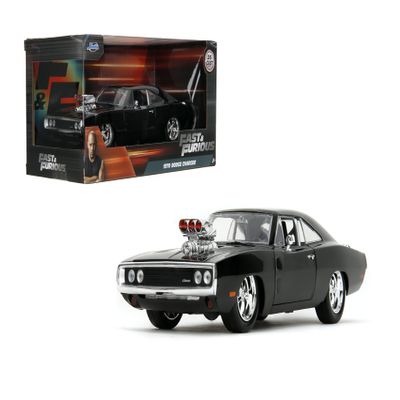 Jada Toys Fast & Furious 1970 Dodge Charger Die-Cast Car 1:24 Scale, Highly Detailed Fast & Furious Movie Replica, Collectible Model, for Ages 8+