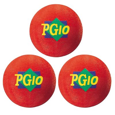 Dick Martin Sports MASPG10R-3 Martin Sports 10-Inch, Nylon/Rubber Playground Ball, Red, Pack of 3 (MASPG10R-3)