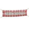 Large Merry Christmas, Red Christmas Plaid Decorations, Christmas Party Supplies, Waterproof Vinyl (2x10 Feet) view 1