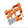 GPM Upgrades Aluminum Steering Assembly for 1/6 Super Baja Rey 4X4 (LOS05013) Rc Cars (Orange) view 1