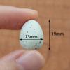 FOIBURELY 8 Pcs Solid Canary Plastic Eggs Hatching Eggs Trick The Birds to Stop Laying Eggs, Fake Eggs19mm*13mm view 2