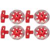 RC Car Hub Brake Disc, Hex Wheel Hub Brake Disc Fit for UDR 1/7 RC car (Red) Udr view 4