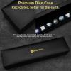 Haxtec Gemstone DND Dice Lapis Lazuli Dice Set with Dice Case Natural Gem Stone RPG Dice D&D Compatible with Dungeons and Dragons TTRPG Gift view 3