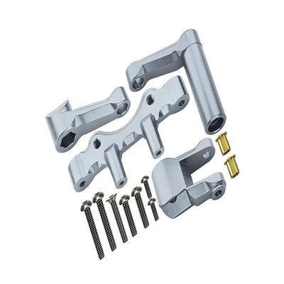 GPM Upgrades Aluminum Steering Assembly For 1/6 Super Baja Rey 4X4 (LOS05013) Rc Cars (silver)