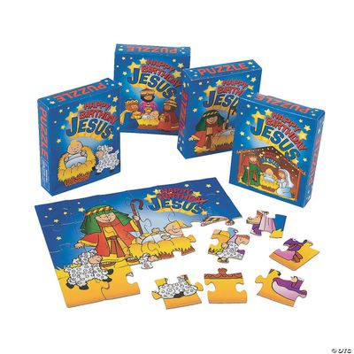 12 Piece(s) Happy Birthday Jesus Puzzles