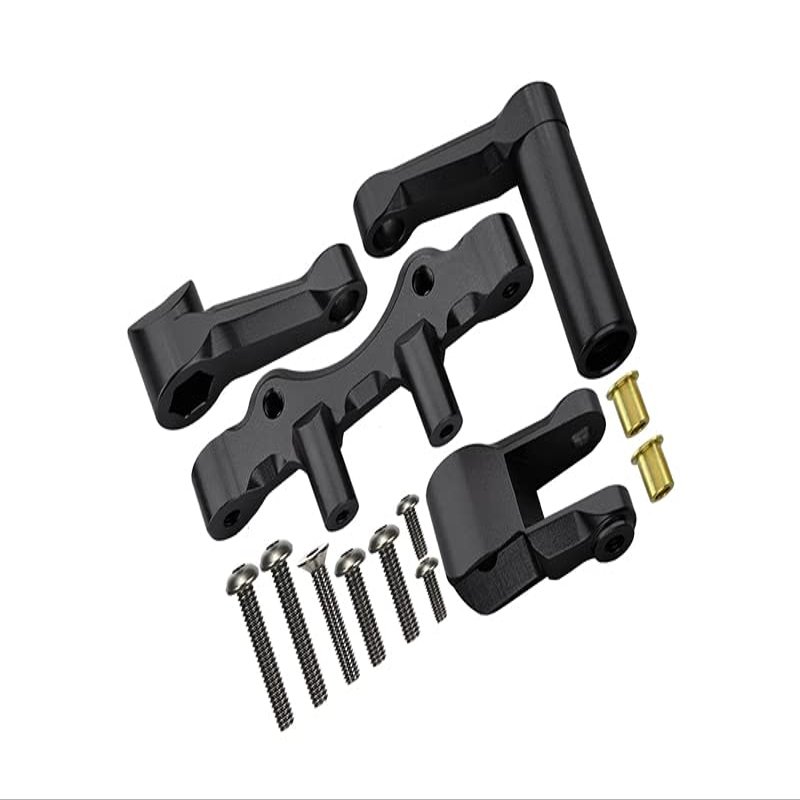 GPM for Team LOSI 1/6 Super Baja Rey 4X4 Aluminum Steering ASSEMBLY-13PC Set (Black)