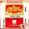 Extenuating Threads 48PCS 2024 Chinese New Year Scratch Off Fortune Cards, 2024 Year of The Dragon Party Fortune Games, Favors for Lunar Dragon New Year's Celebration Office Party Supplies view 3