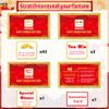 Extenuating Threads 48PCS 2024 Chinese New Year Scratch Off Fortune Cards, 2024 Year of The Dragon Party Fortune Games, Favors for Lunar Dragon New Year's Celebration Office Party Supplies view 4