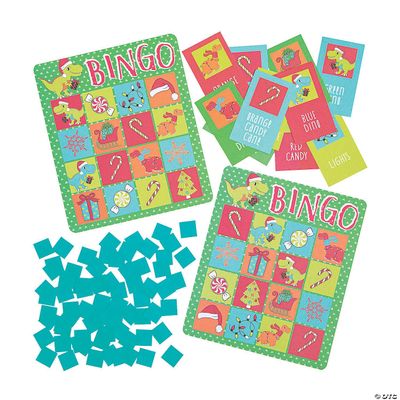 128 Piece(s) Holiday Dino Bingo Game
