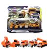 Micro Machines MMW0021 Construction Crew Pack, Features 5 Plus Corresponding Scene-Highly Collectible Themed Toy Cars  Tiny Vehicles, Huge World, Orange view 1