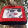 Handmade Cotton Fabric Yarn Vintage Hand Painted Women Handbag - Modern Style Girls bags- Women Fashion view 4