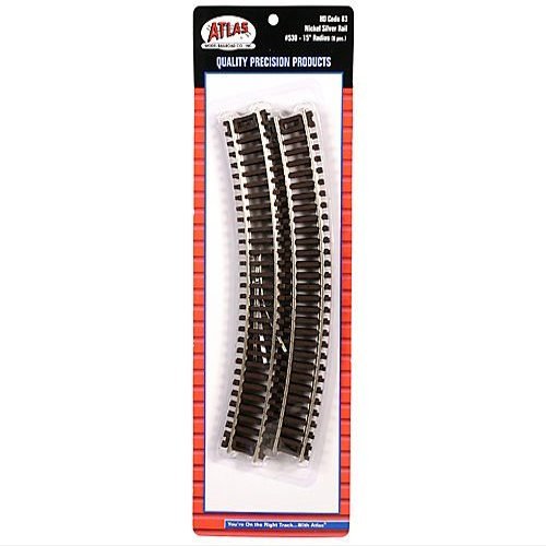 SP Whistle Stop ATM530 HO Scale Code 83 15 in. Radius Track - 6 Piece