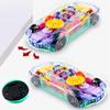 New Concept Transparent Mechanical Gear Toy Musical Car,Early Educational Learning Race Cars,Baby Car Toy with Automatic Steering,Universal Driving Color Lights Flashing Electric Toddler Car view 2