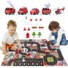 Dwi Dowellin Airplane Toys with Fire Truck Cars Toy Set and Play Mat,Plane with Light Up and Sounds,Birthday Gift for 3 4 5 6 Years Old Kids Boys Girls(Medium) view 4