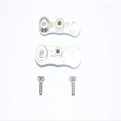 GPM for Team LOSI-1/6 Super Baja Rey 4X4 Aluminum STABILIZING Mount for Steering ASSEMBLY-4PC Set (Silver)