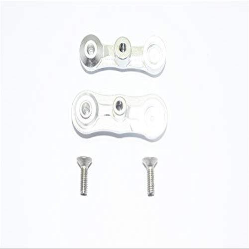 GPM for Team LOSI-1/6 Super Baja Rey 4X4 Aluminum STABILIZING Mount for Steering ASSEMBLY-4PC Set (Silver)