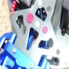 GPM for Team LOSI-1/6 Super Baja Rey 4X4 Aluminum STABILIZING Mount for Steering ASSEMBLY-4PC Set (Silver) view 2