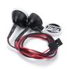 Que-T Metal RC Round LED Light with Cover for TRX-4 Axial SCX10 Tamiya CC01 D90 TF2 1: 10 Crawer Car (2pcs) view 4