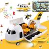 Dwi Dowellin Construction Airplane Toys,Car Toys Set with Light and SoundGreat Birthday Gifts for 3 4 5 6 Years Old Boys (Medium) view 1