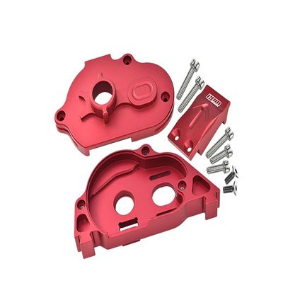 GPM Replacement Parts for 1:10 KRATON 4S BLX/SENTON 3S BLX Upgrade Parts Aluminum Rear Gear Protection Motor Mount - 10Pc Set Red