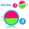Aunnitery Outdoor Games, Toss and Ball Set with 6 Paddles and 3 Balls, Perfect Yard Games Outdoor Toys Games for Kids Ages 4-8 Easter Gifts for Kids/Adults/Family view 3