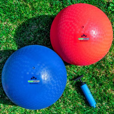 ToysOpoly Playground Balls 13 Inch, 2 Variet Kickball for Kids and Adults - Bouncing Dodge Ball, Handball, Square Game for Outdoor & Indoor + Free Pump