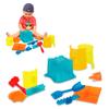 Battat  Sand Toys for Kids  11 Pieces Sandcastle Building Kit with Molds and Shovel  Outdoor Sandbox Toys  3+ Years view 1
