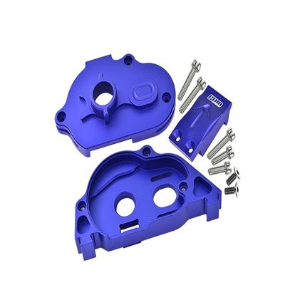 1:10 KRATON 4S BLX/SENTON 3S BLX Upgrade Parts Aluminum Rear Gear Protection Motor Mount - 10Pc Set Blue