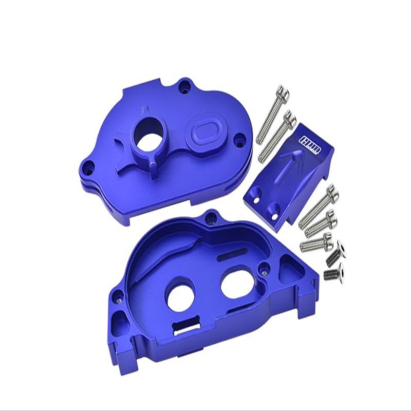 1:10 KRATON 4S BLX/SENTON 3S BLX Upgrade Parts Aluminum Rear Gear Protection Motor Mount - 10Pc Set Blue