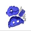 1:10 KRATON 4S BLX/SENTON 3S BLX Upgrade Parts Aluminum Rear Gear Protection Motor Mount - 10Pc Set Blue view 1