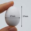 FOIBURELY 5 Pcs Solid Parrot Plastic Eggs Hatching Eggs Mini Macaw Amazon Cockatoo African Grey Eclectus. Trick The Birds to Stop Laying Eggs, Fake Eggs37mm*27mm view 2