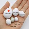 FOIBURELY 5 Pcs Solid Parrot Plastic Eggs Hatching Eggs Mini Macaw Amazon Cockatoo African Grey Eclectus. Trick The Birds to Stop Laying Eggs, Fake Eggs37mm*27mm view 4