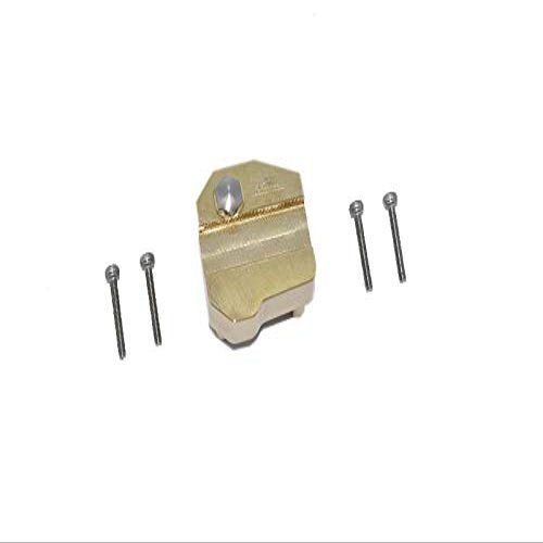 Axial 1:10 SCX10 III Wrangler AXI03007 / Gladiator AXI03006 Upgrade Parts Brass Front Or Rear Gearbox Cover - 1Pc Set