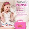 Toysical Princess Kids Makeup Kit for Girl - Real, Non Toxic Makeup for Kids kit with Remover, Washable Toddler Makeup Kit - Birthday Gift Pretend Play Makeup for Ages 3 4 5 6 7 8 9 10 Years Old view 3