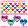 JOYIN 30 PCS Valentines Day Clear Slime Hearts for Kids Classroom Exchange Prizes, Valentine Party Favors, Gift Exchange view 2