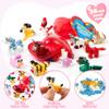 JOYIN 26 Packs Valentines Day Cards with Building Blocks, Prefilled Hearts with Cards Filled with Animal Building Blocks for Valentine Party Favor, Classroom Prize Supply view 2