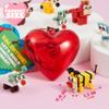 JOYIN 26 Packs Valentines Day Cards with Building Blocks, Prefilled Hearts with Cards Filled with Animal Building Blocks for Valentine Party Favor, Classroom Prize Supply view 4