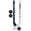 Franklin Sports Seattle Kraken NHL Mini Hockey Stick Set - NHL Team Knee Hockey Stick and Ball Set - Two Player Stick Set - Great Toy for Kids view 1
