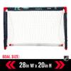 Franklin Sports Seattle Kraken Mini Hockey Set - Knee Hockey Goal, Ball, & 2 Hockey Stick Combo Set - Mini Goal Net - NHL Official Hockey Set view 3